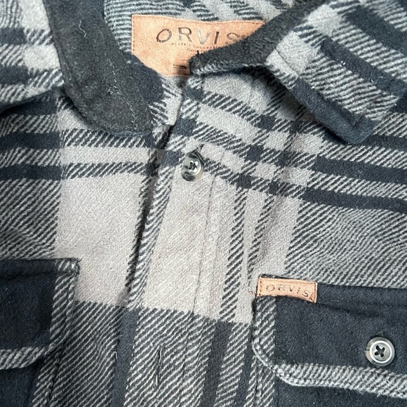 Orvis Big Bear Heavyweight Double Brushed Flannel Button Down Shirt - Picture 3 of 7